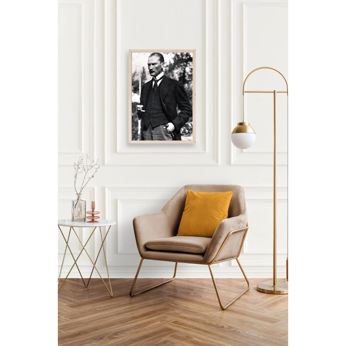 Atatürk Ahşap Çerçeveli Tablo 30 x 42