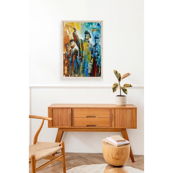 Atatürk Ahşap Çerçeveli Tablo 30 x 42