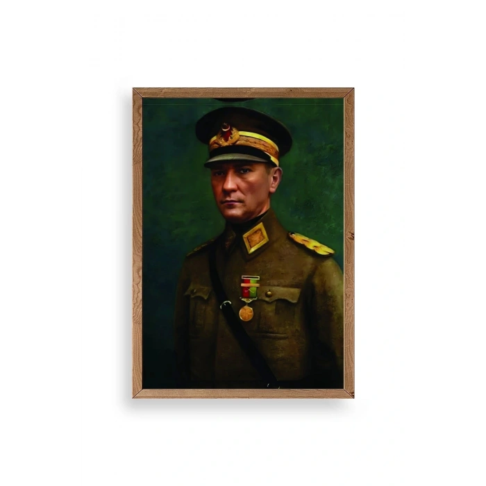 Atatürk Ahşap Çerçeveli Tablo 50 x 70