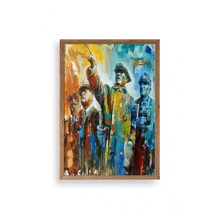 Atatürk Ahşap Çerçeveli Tablo 50 x 70