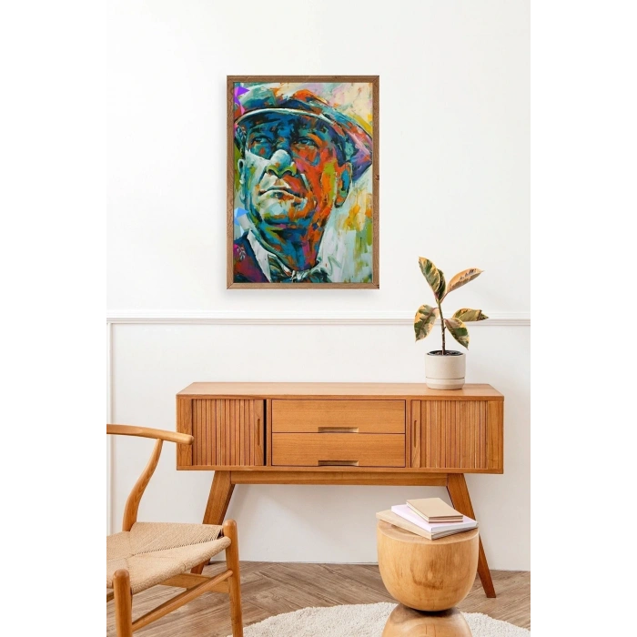 Atatürk Ahşap Çerçeveli Tablo 50 x 70