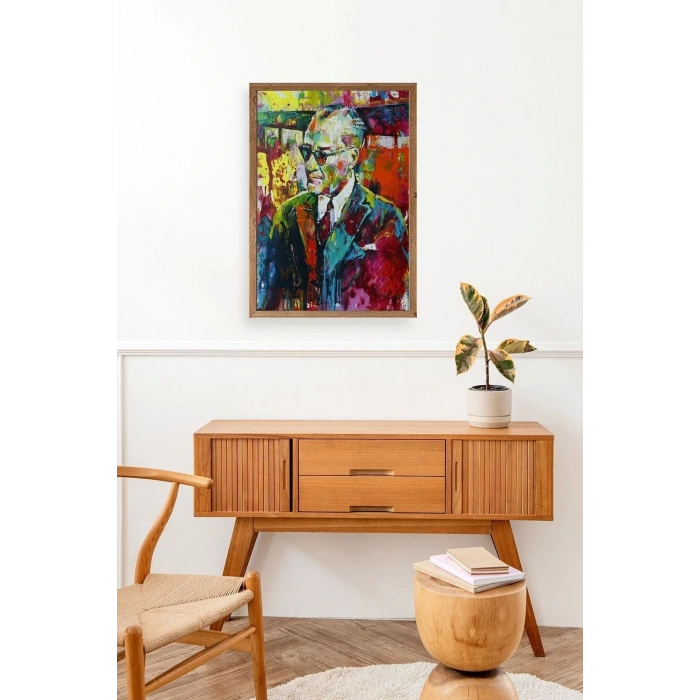 Atatürk Ahşap Çerçeveli Tablo 50 x 70
