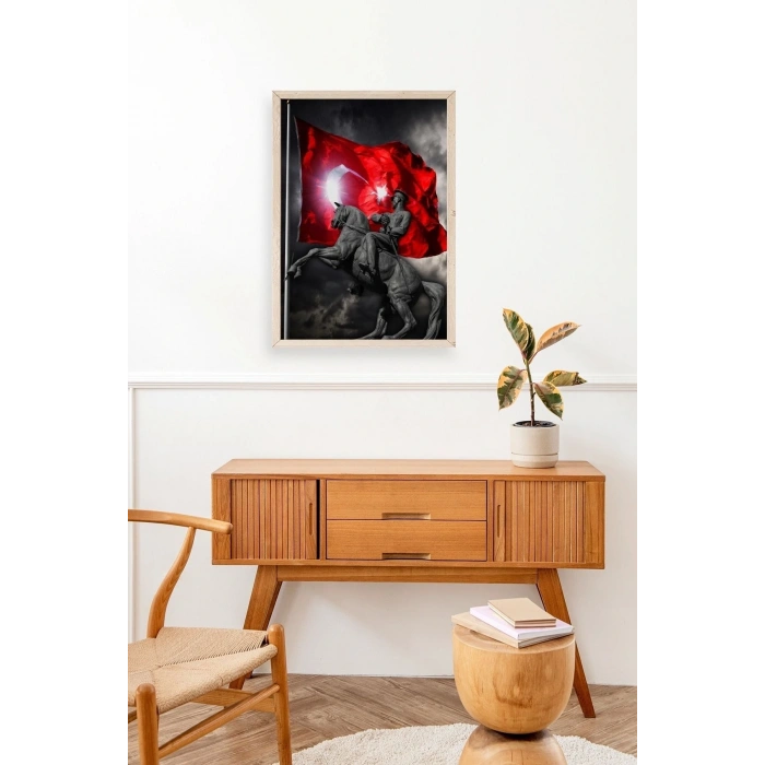 Atatürk Ahşap Çerçeveli Tablo 50 x 70