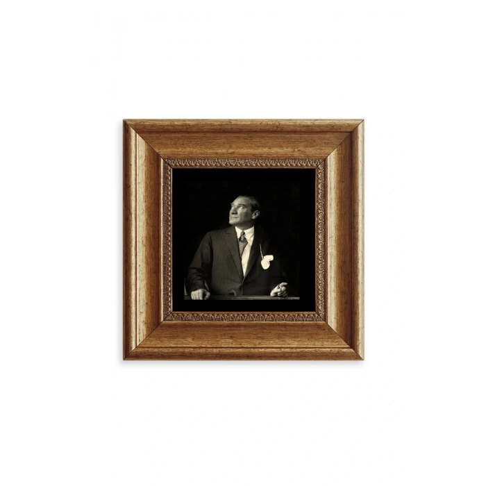 Atatürk Çerçeveli Taş Tablo 20 cm