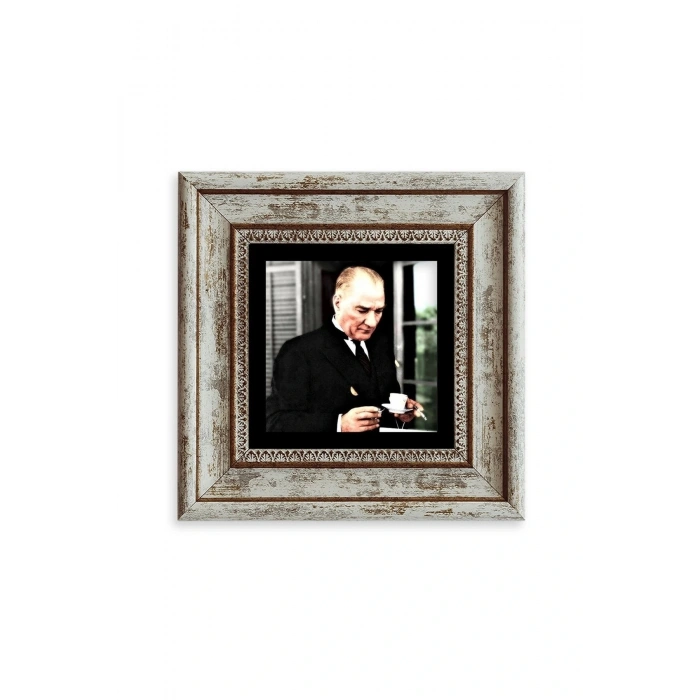 Atatürk Çerçeveli Taş Tablo 20 cm