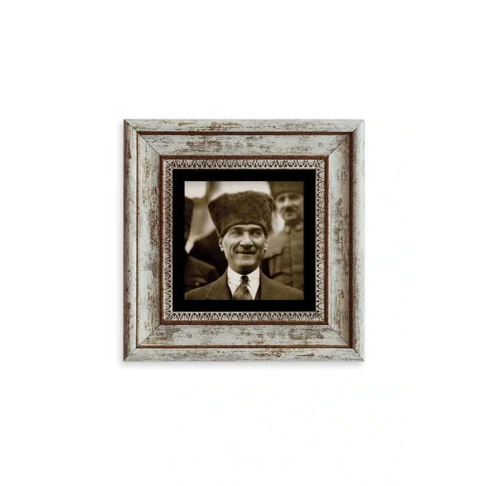Atatürk Çerçeveli Taş Tablo 20 cm