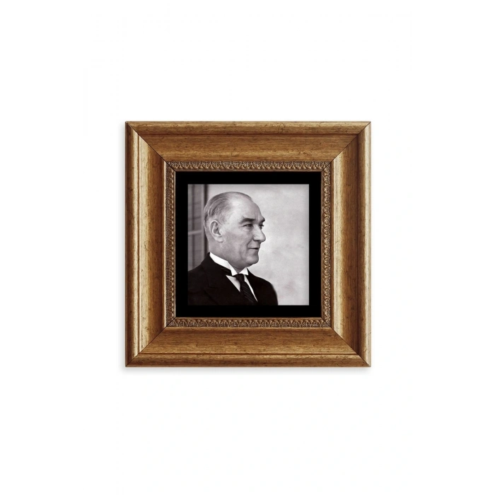 Atatürk Çerçeveli Taş Tablo 20 cm