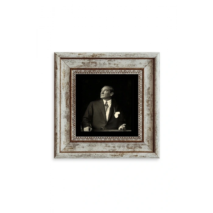 Atatürk Çerçeveli Taş Tablo 20 cm