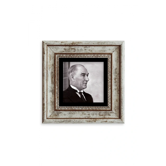 Atatürk Çerçeveli Taş Tablo 20 cm