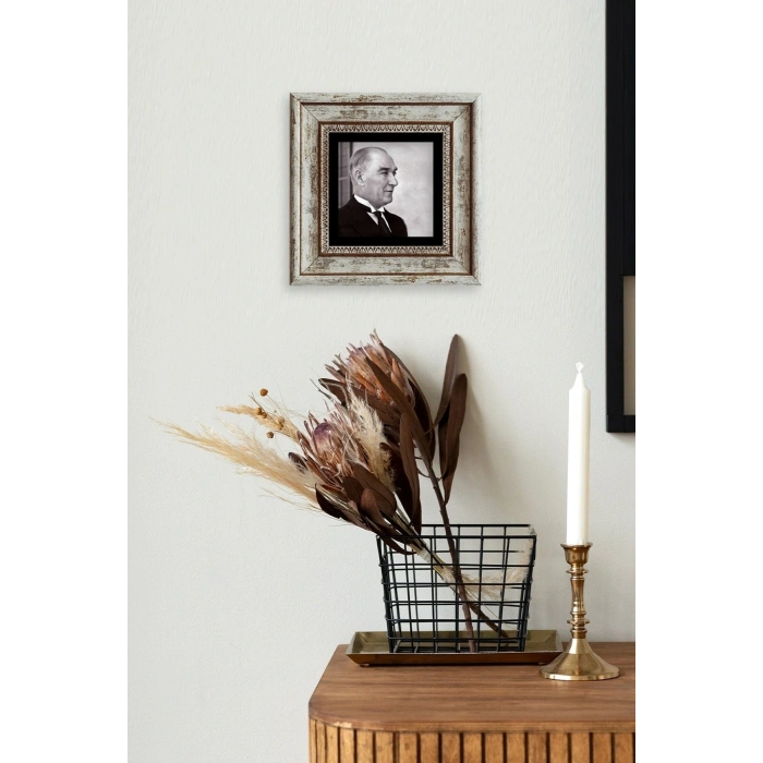 Atatürk Çerçeveli Taş Tablo 20 cm