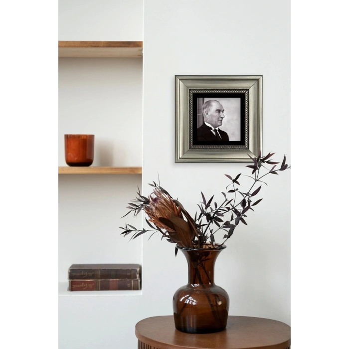Atatürk Çerçeveli Taş Tablo 20 cm
