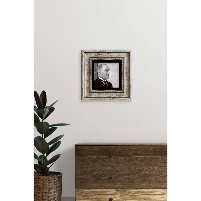 Atatürk Çerçeveli Taş Tablo 20 cm
