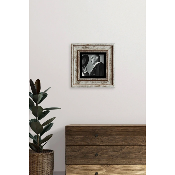 Atatürk Çerçeveli Taş Tablo 20 cm