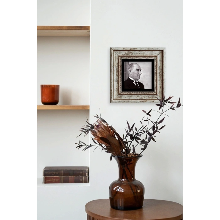 Atatürk Çerçeveli Taş Tablo 20 cm
