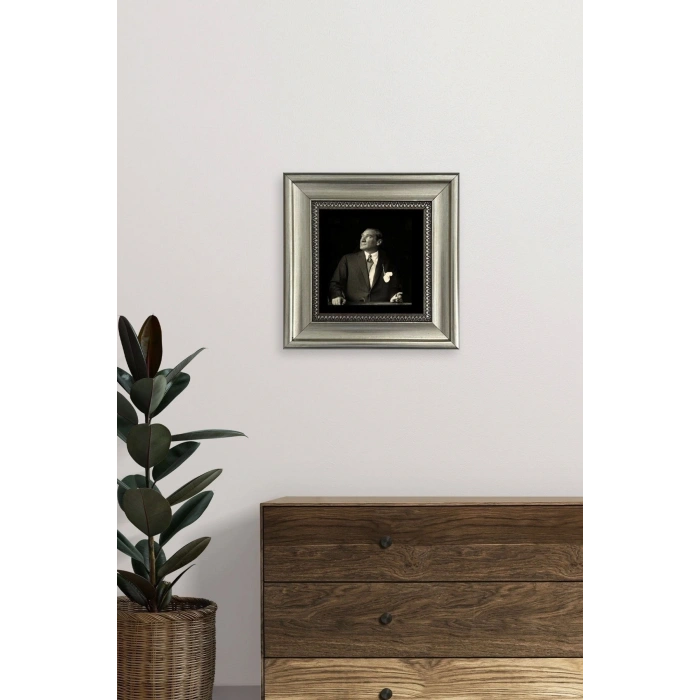 Atatürk Çerçeveli Taş Tablo 20 cm