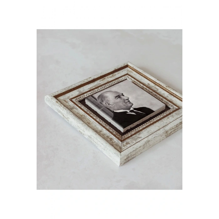 Atatürk Çerçeveli Taş Tablo , Çerçeveli Taş Duvar Dekoru 20 cm