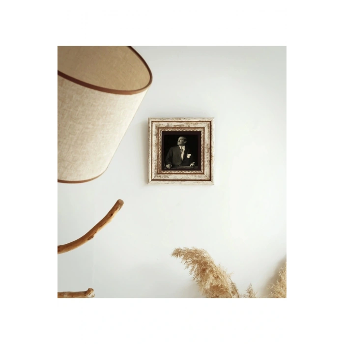 Atatürk Çerçeveli Taş Tablo , Çerçeveli Taş Duvar Dekoru 20 cm