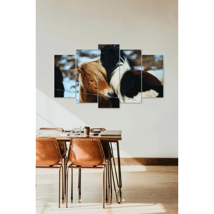 Atlar 5 Parçalı Mdf Tablo 60 x 100