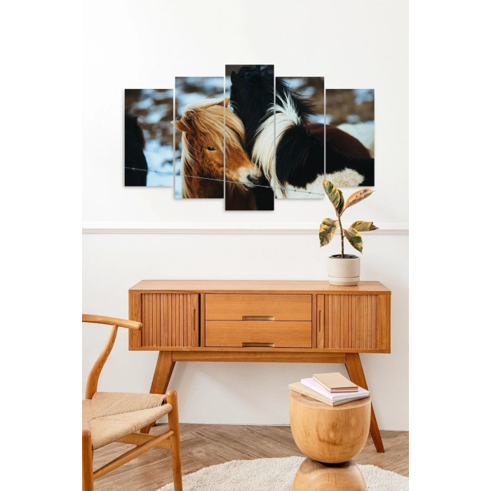 Atlar 5 Parçalı Mdf Tablo 60 x 100