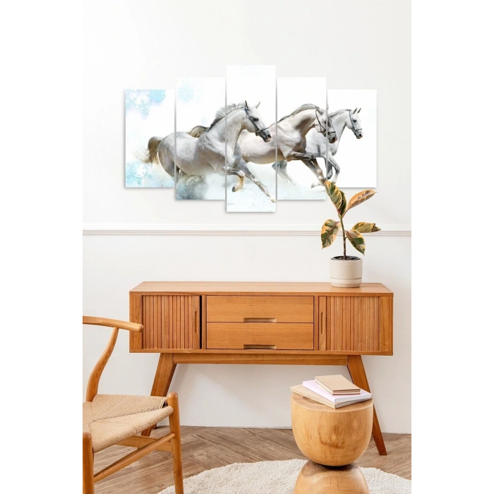 Atlar 5 Parçalı Mdf Tablo 60 x 100