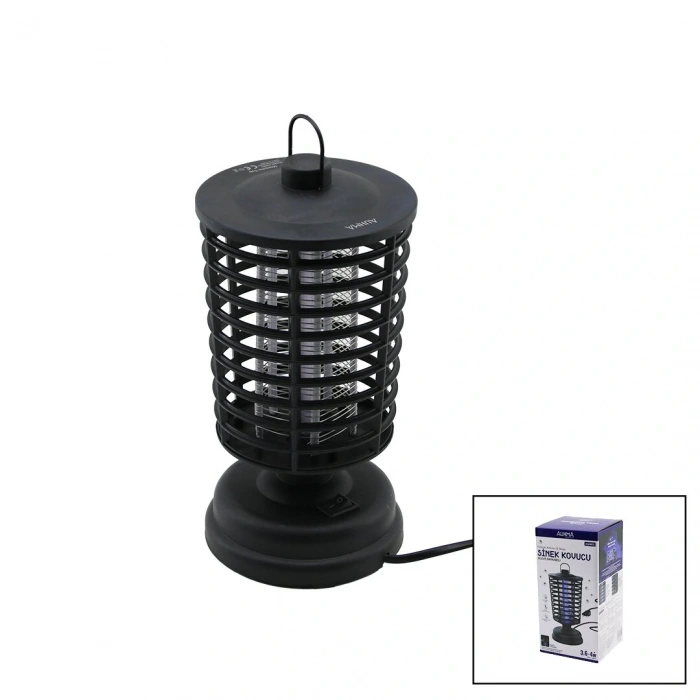 AUHMA MOSQUITO TRAP AQM-02 SİNEK CIZ ÖLDÜRÜCÜ MAKİNE FENER MODELİ MASA ÜSTÜ - ASKI HALKALI 3.6-4W 12X21.5CM (5365)