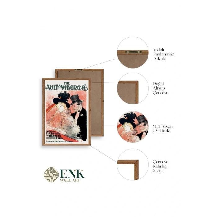 Ault Wiborg Ahşap Çerçeveli Tablo 50 x 70