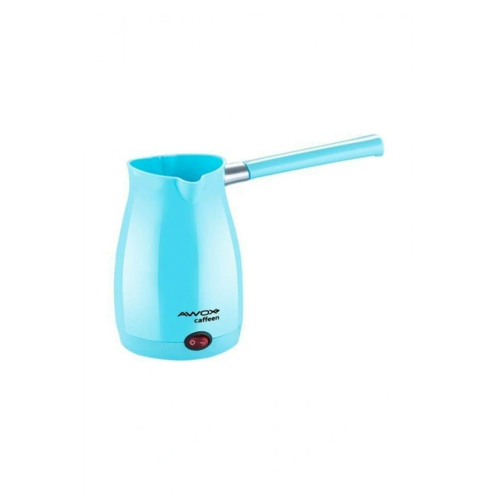 AWOX CAFFEEN  MAVİ  ELEKTRİKLİ CEZVE  TÜRK KAHVESİ  MAKİNESİ  PLASTİK   ÇİFT AĞIZ   0.4LT - 5 FİNCAN   1000W (5365)