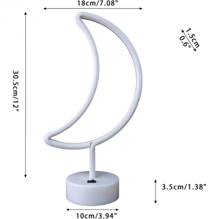 Moon Neon LED Lamp