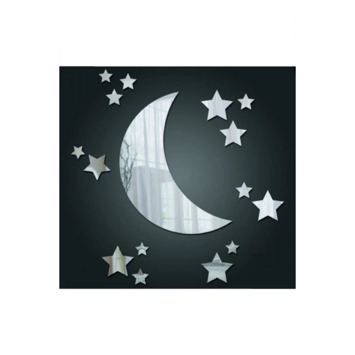 Ay Yıldız Desen Duvar Dekoru