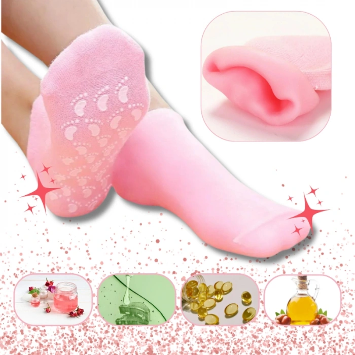 Ayak Nemlendirici Jel SPA Çorabı - Yumuşatıcı Jel Kaplama