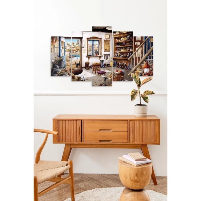 Ayakkabı Tamircisi 5 Parçalı Mdf Tablo 60 x 100