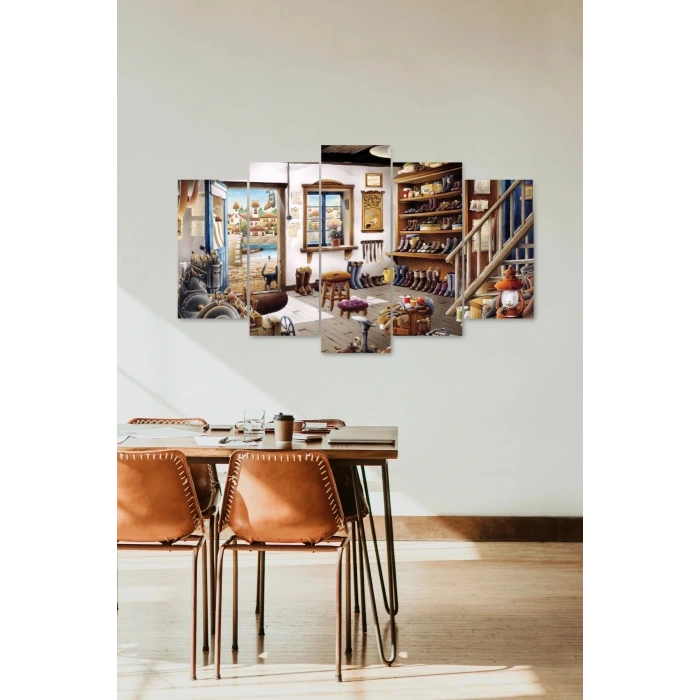 Ayakkabı Tamircisi 5 Parçalı Mdf Tablo 60 x 100