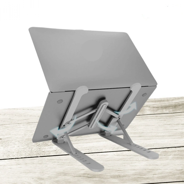 Ayarlanabilir Plastik Dizüstü Destek Tabanı Katlanabilir Taşınabilir Laptop Sehpası Yükseltici (5365)