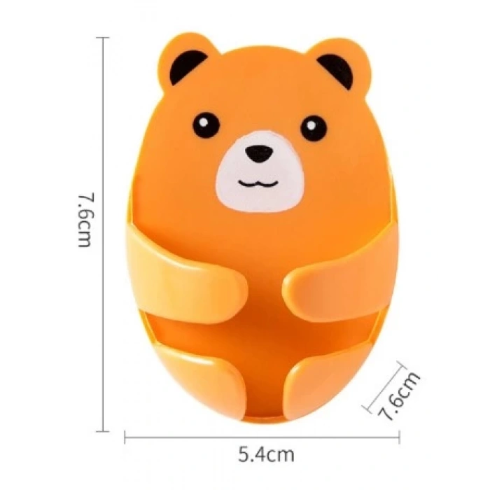 Ayıcık Desenli Çok Amaçlı 4 lü Fiş Tutucu (5365)