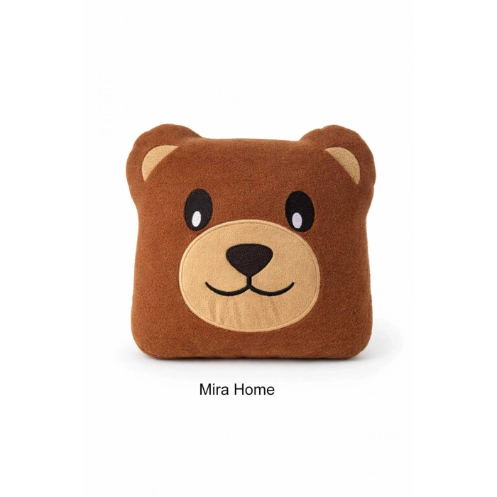 Ayıcık Figürlü Dekoratif Çocuk Odası Yastığı - 25x30 cm