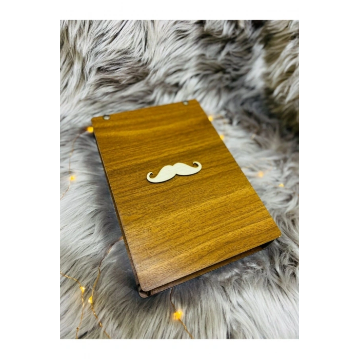 Babalar Günü Ahşap Kutulu Defter Kalem Seti