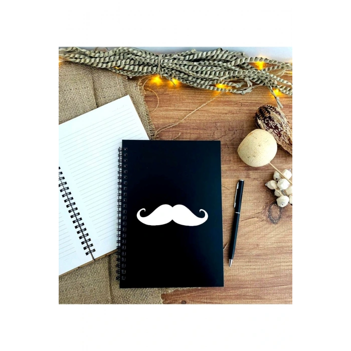 Babalar Günü Bıyık Baskılı Kalem Defter Seti