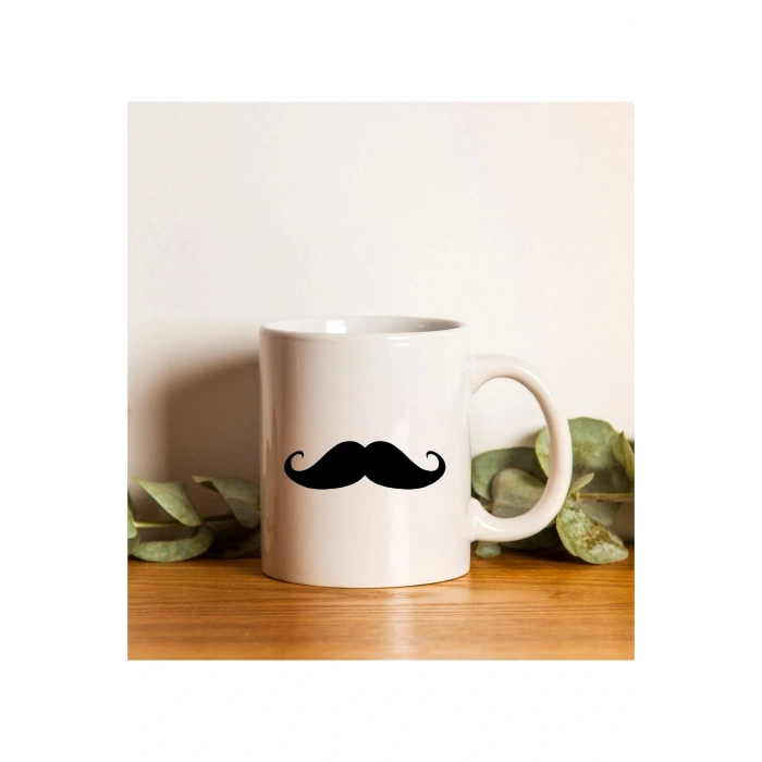 Babalar Günü Bıyık Model Kupa