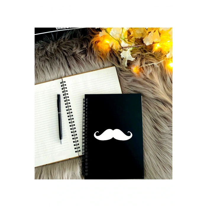 Babalar Günü Için Bıyık Modelkalem Defter Seti
