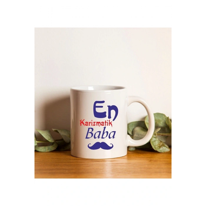Babalar Günü Için Karizmatik Baba Baskılı Kupa