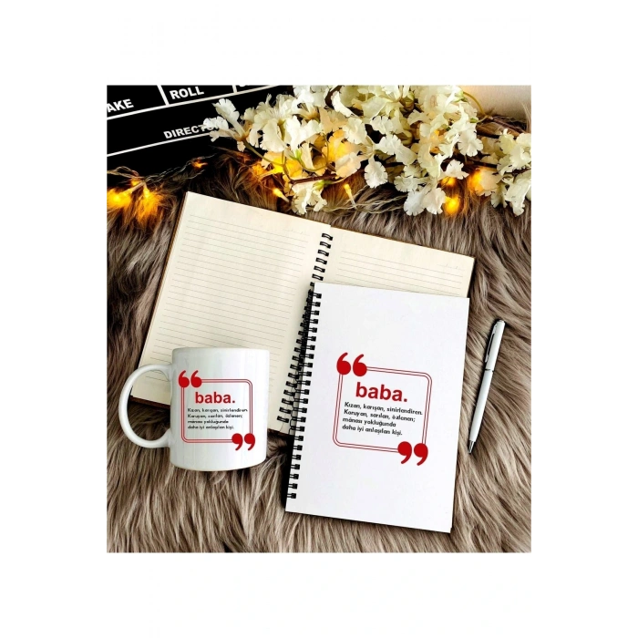 Babalar Günü Kalem, Defter Ve Kupa Seti