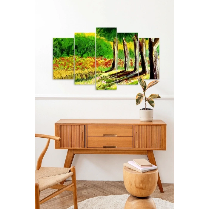 Bahçe 5 Parçalı Mdf Tablo 60 x 100