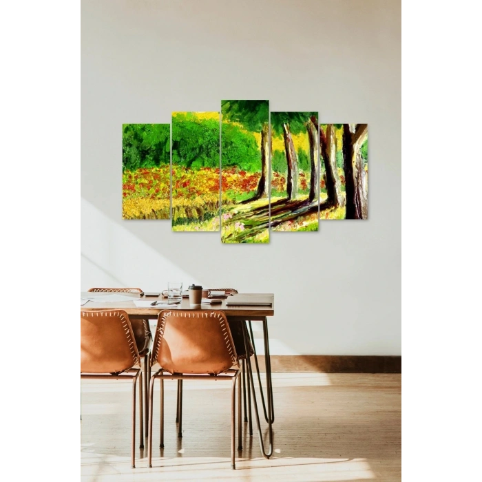 Bahçe 5 Parçalı Mdf Tablo 60 x 100