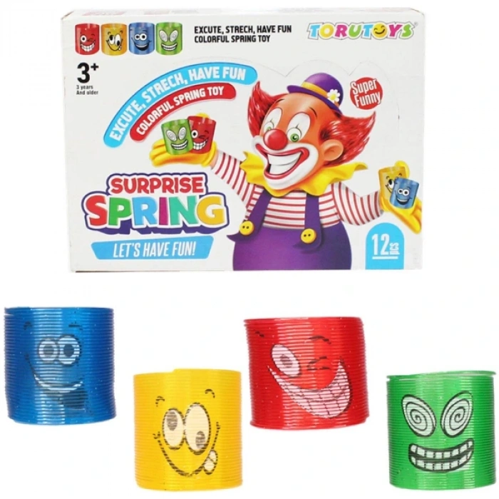 Printed Stress Spring Toy