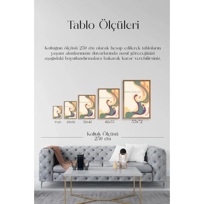 Bauhaus Ahşap Çerçeveli Tablo 23 x 30