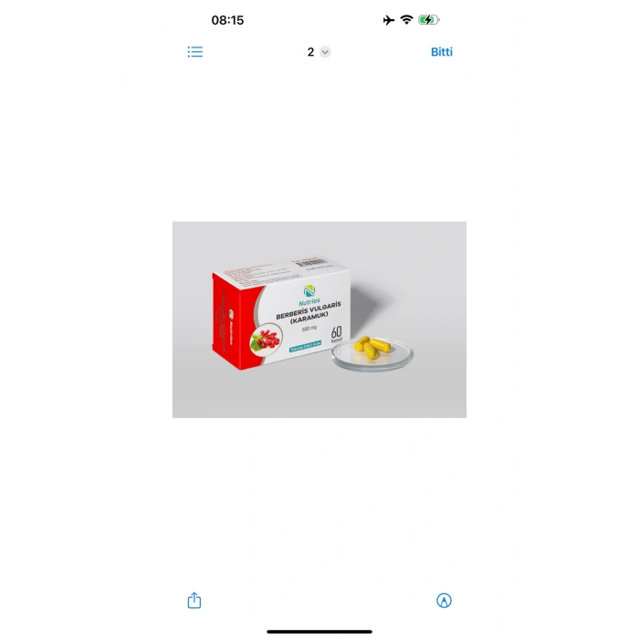 Berberis Vulgaris Takviye Edici Gıda 60’lı – 2’li Avantaj Paketi