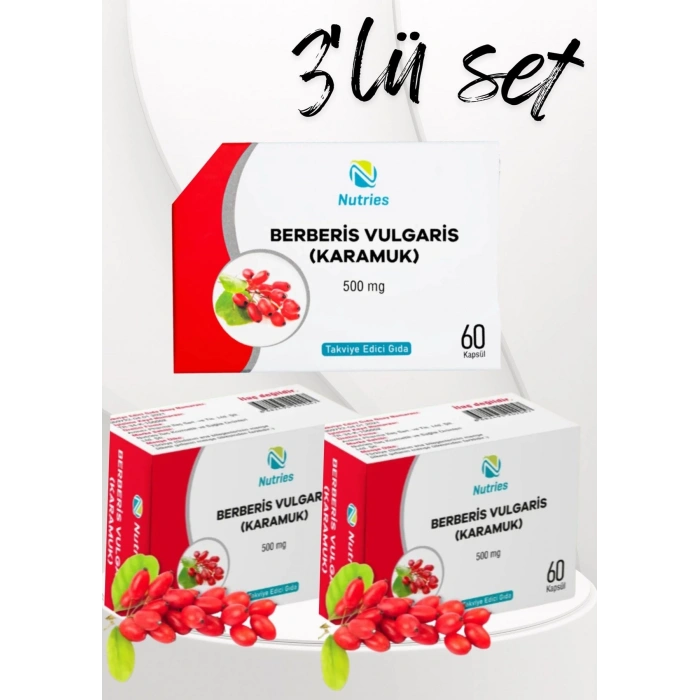Berberis Vulgaris Takviye Edici Gıda 60’lı – 3’lü Ekonomik Set