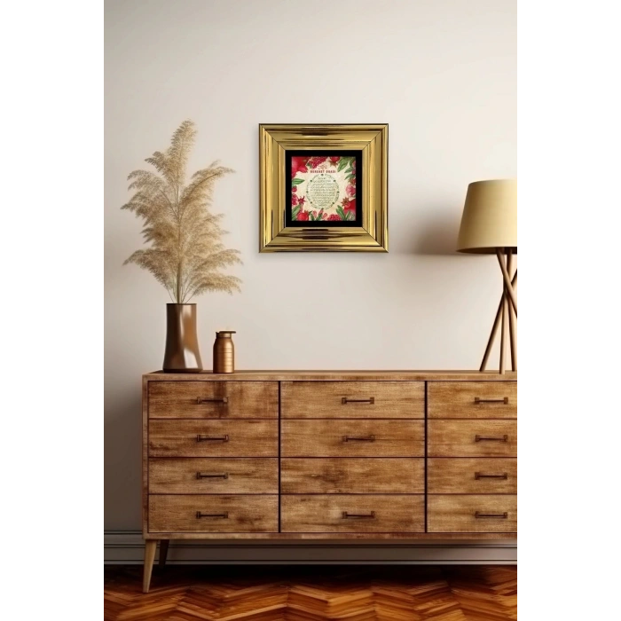Bereket Duası Çerçeveli Taş Tablo 20 cm