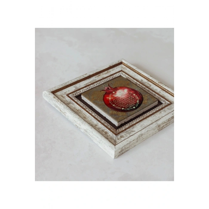 Bereket Duası Çerçeveli Taş Tablo , Çerçeveli Taş Duvar Dekoru 20 cm