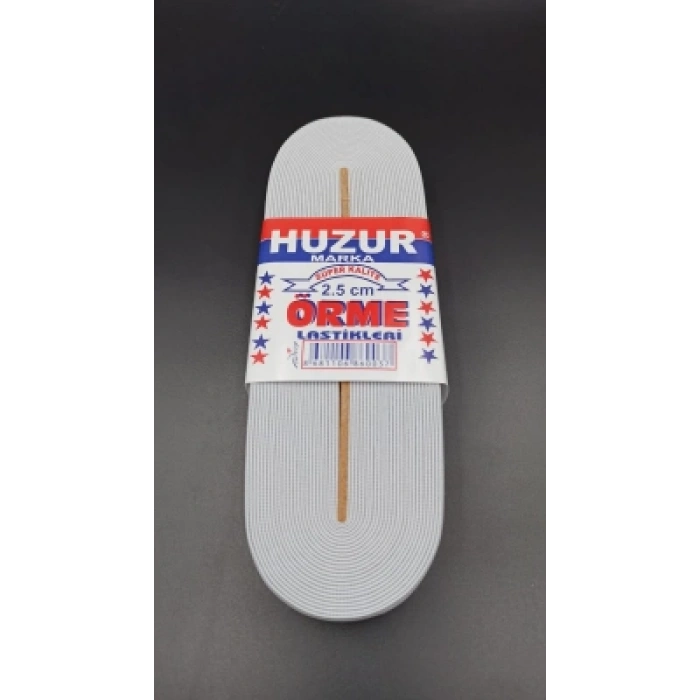 BEYAZ - 2.5CM PAÇA LASTİK GENİŞ 10MT. (5365)